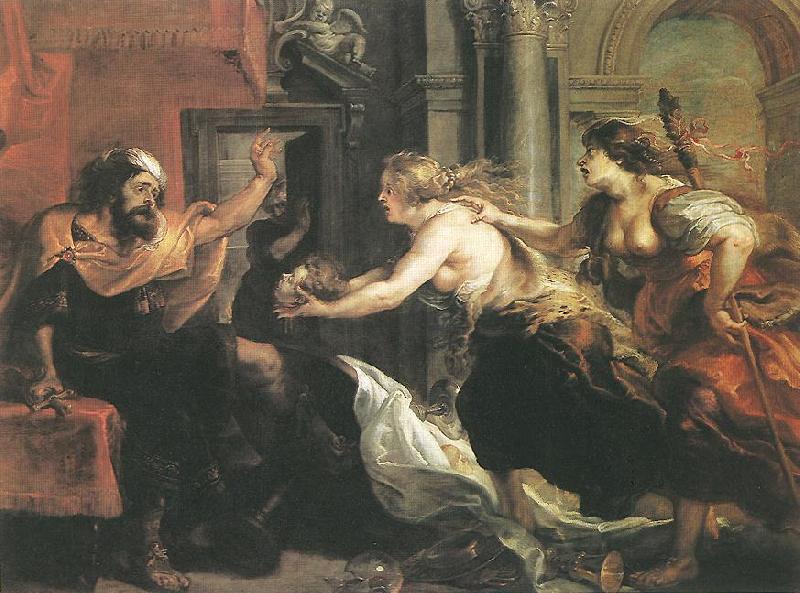 RUBENS, Pieter Pauwel Tereus Confronted with the Head of his Son Itylus Sweden oil painting art